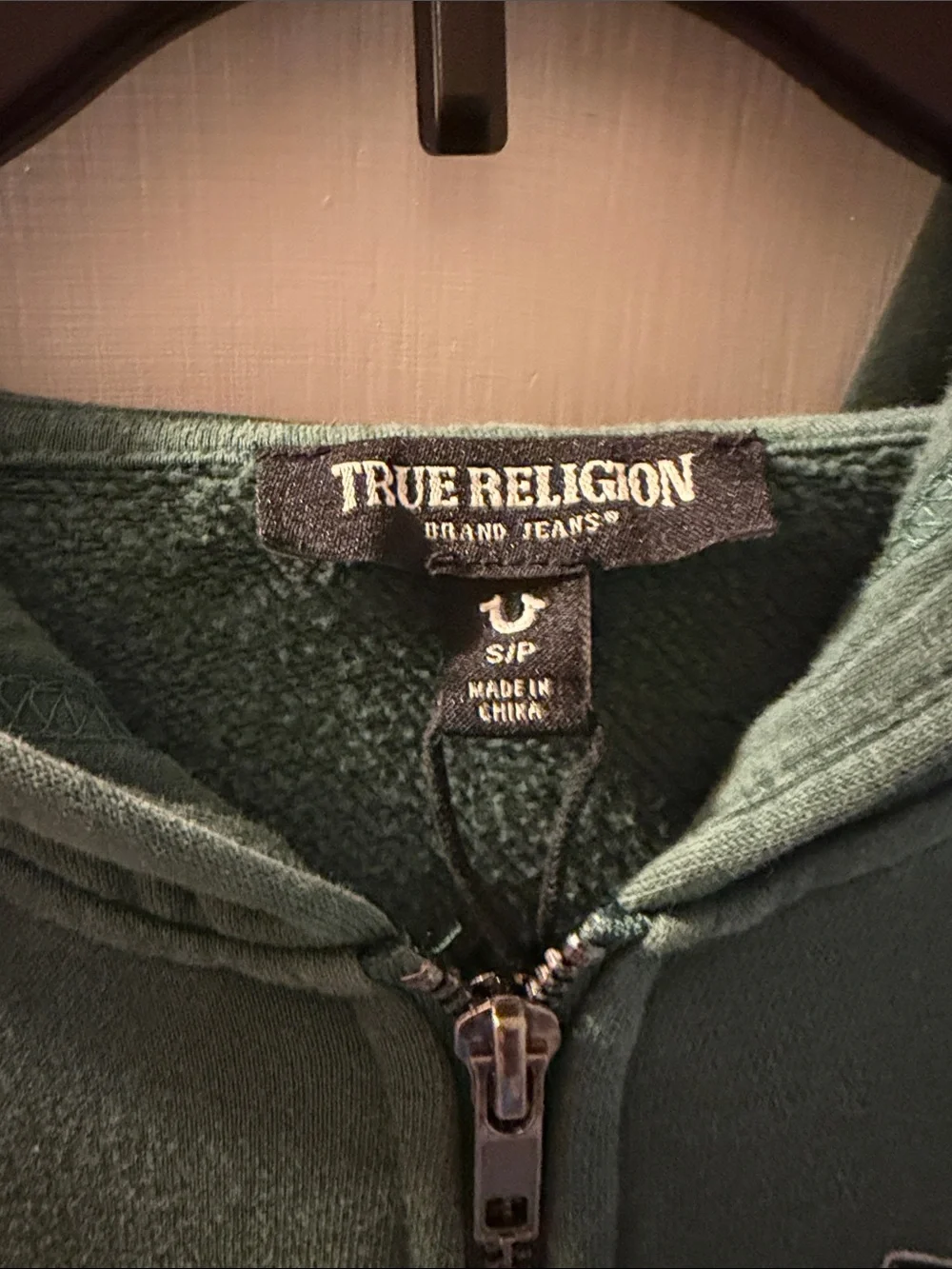 True Religion Forest Green Full-Zip Hoodie